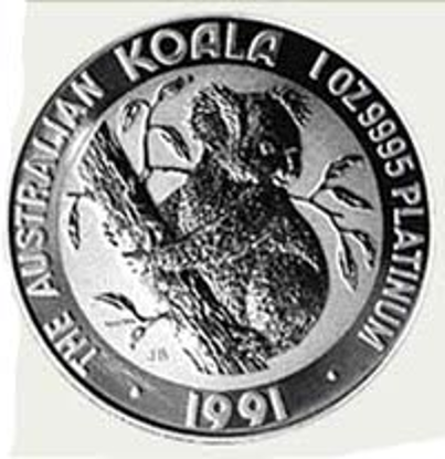 Picture of Platinum Koalas 1 Troy oz