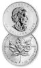 Picture of Canadian Platinum Maple Leafs 1/2 Troy oz