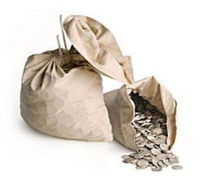 Picture of 90% Silver Bags - $1,000 Face Value, Dimes and Quarters (Approximately 715 oz) 