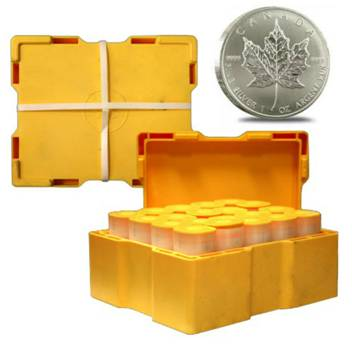 Picture of 2023 Canadian Silver Maple Leafs 1 Troy oz - 500 Coin Box 