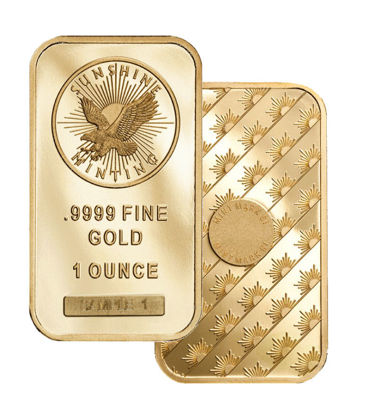 Picture of Sunshine Mint 1 oz Gold Bar
